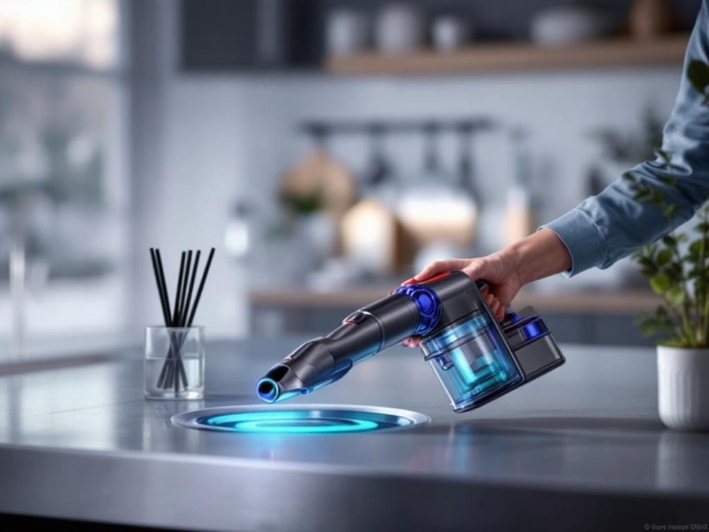 Diagnóstico seguro: luz azul parpadeante en Dyson V7 a V15